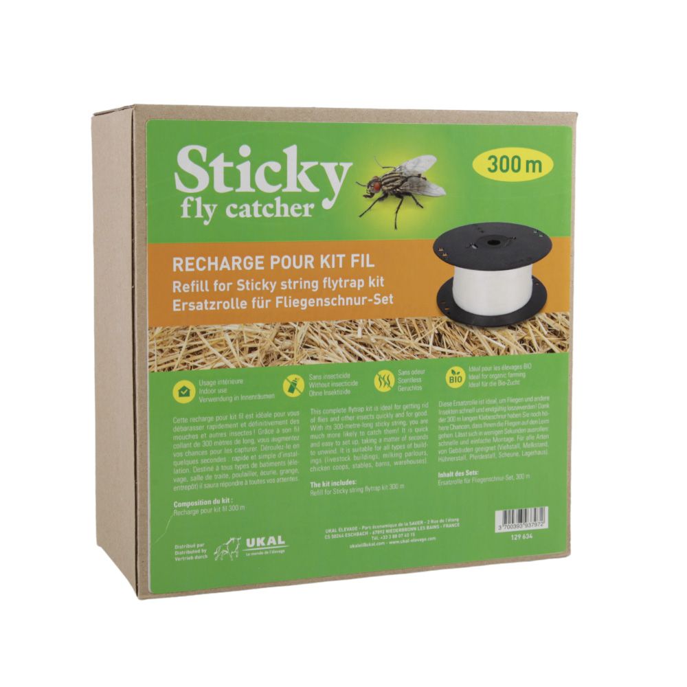 Recharge sticky fil anti-mouches 300m