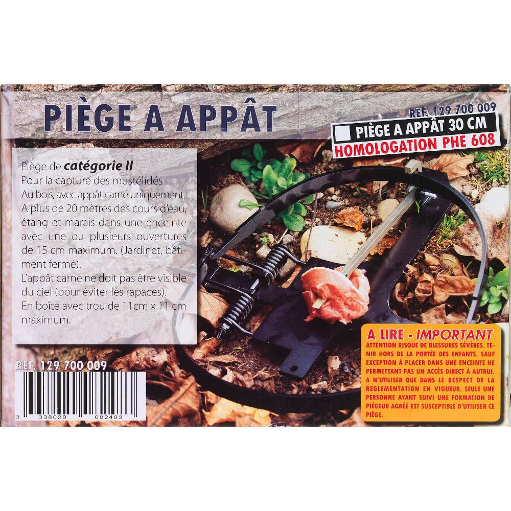 Piège à appât diamètre 30 cm