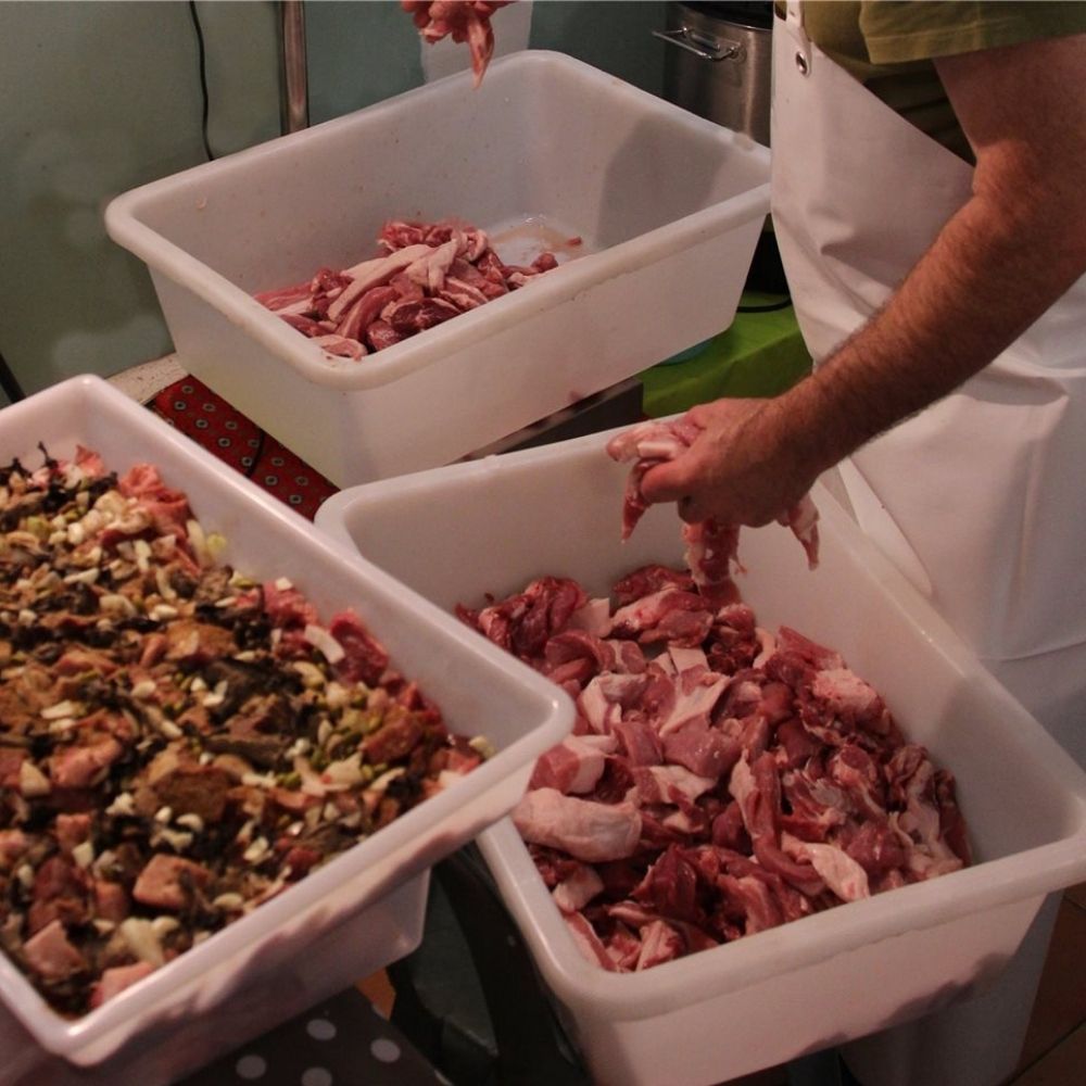 Bac alimentaire professionnel gradué rectangulaire en plastique 50L 