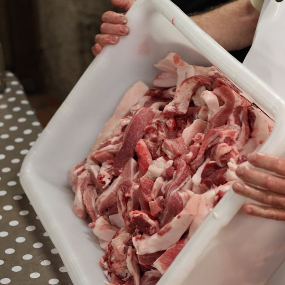 Bac alimentaire professionnel gradué rectangulaire en plastique 50L 