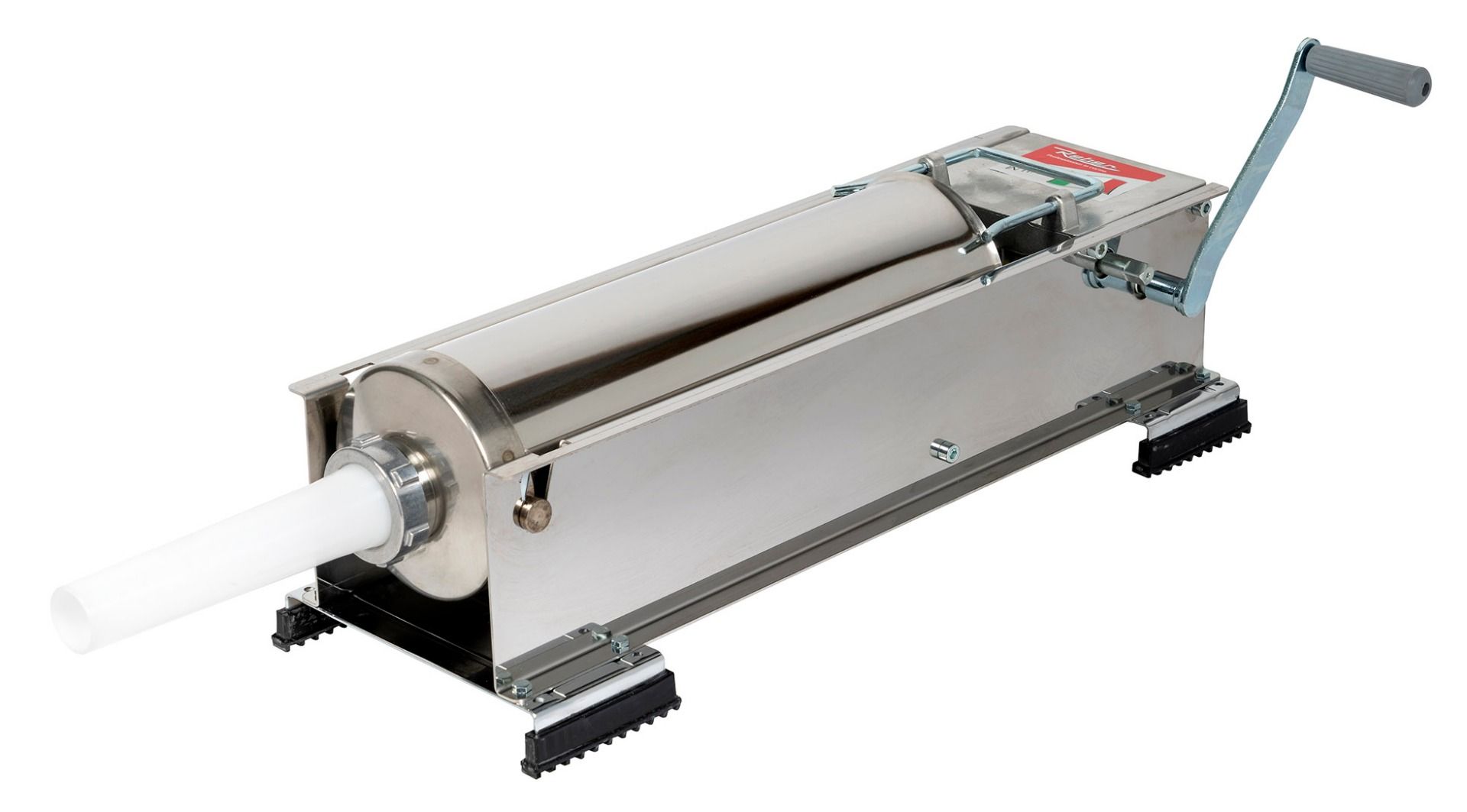Poussoir à saucisse REBER tout inox 2 vitesses 8 kg PRO