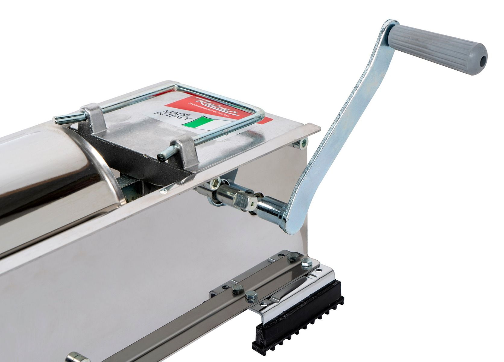 Poussoir à saucisse REBER tout inox 2 vitesses 8 kg PRO