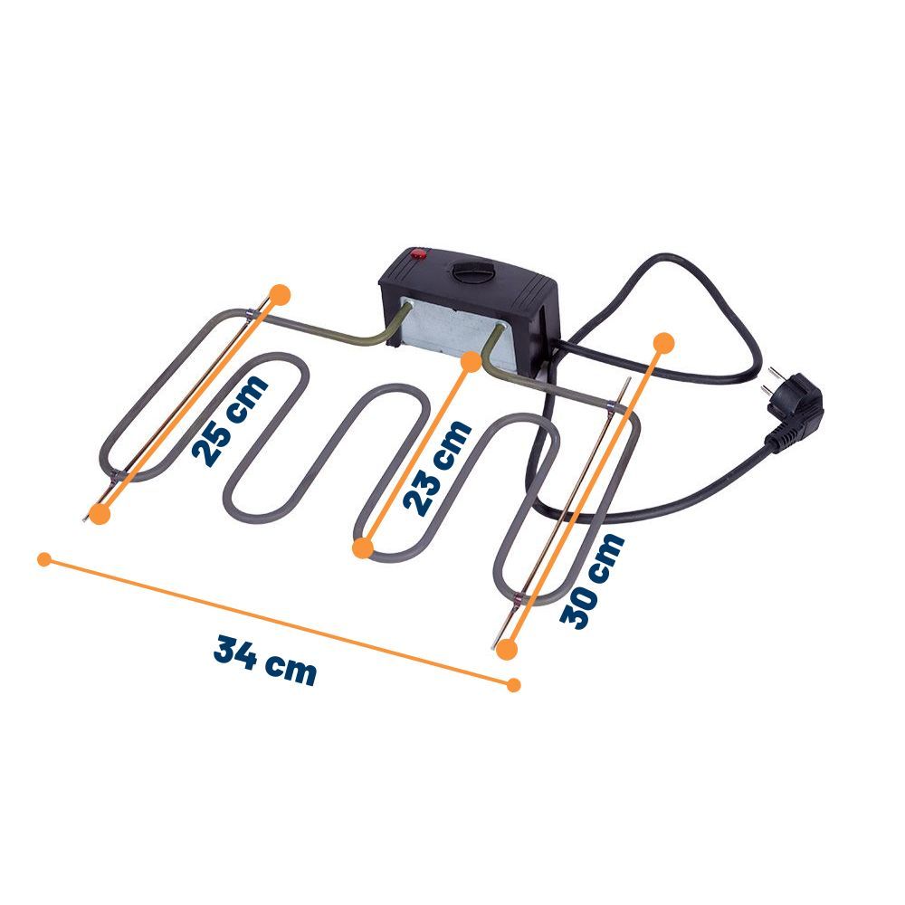 Résistance électrique 2000 W pour fumoir UKAL