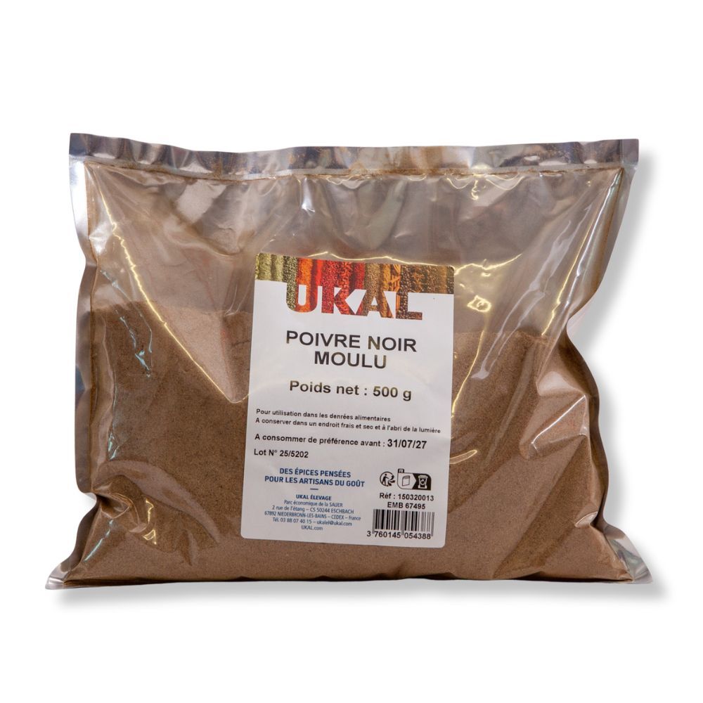  Poivre noir moulu 500 g UKAL