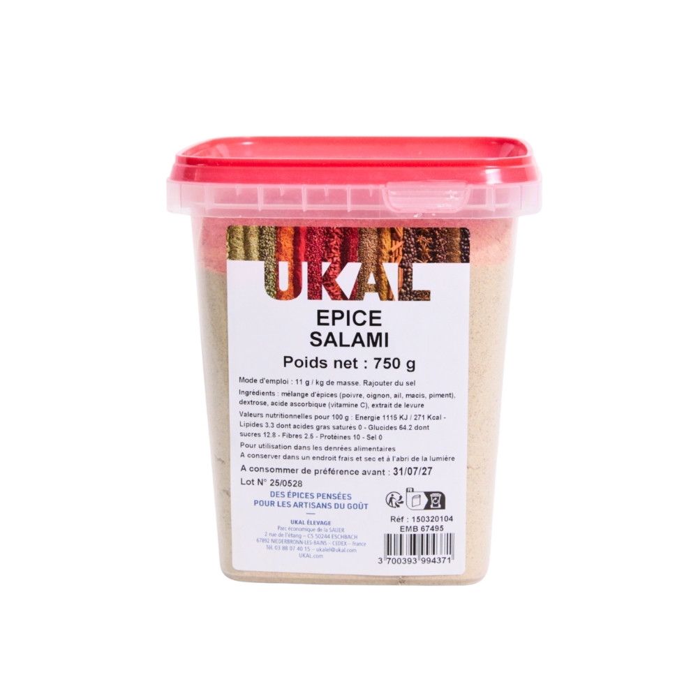  Mélange épices pour salami 750 g UKAL