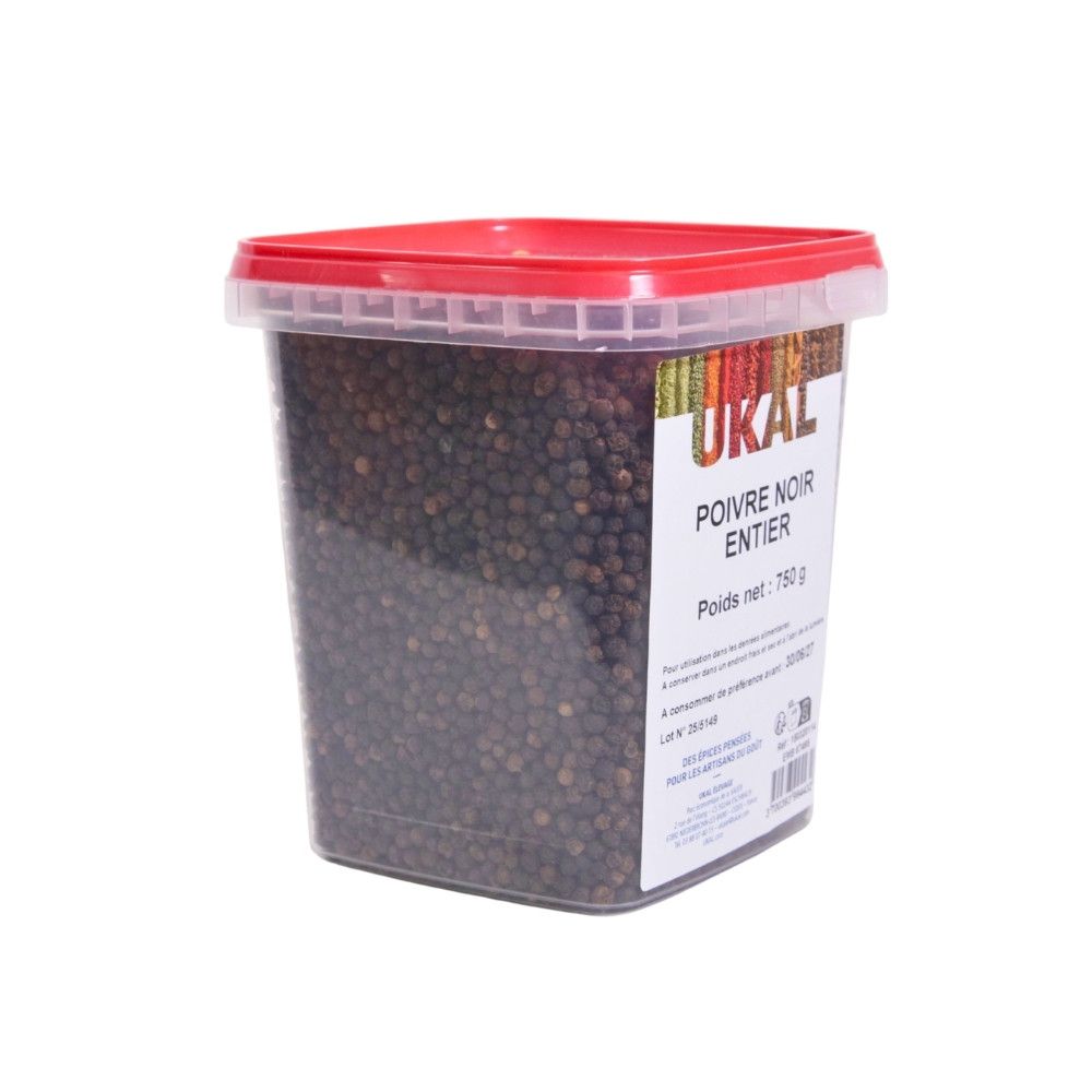 Poivre noir entier 750 g UKAL