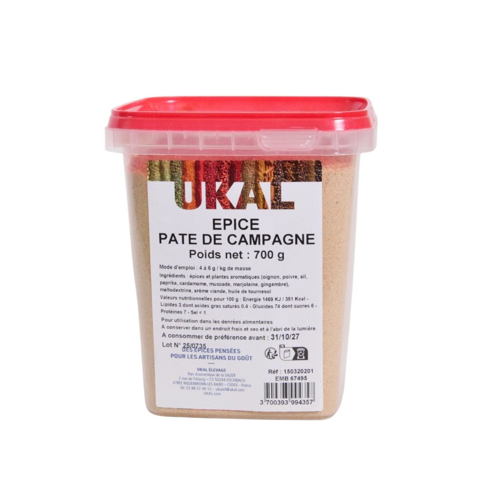 Mélange épices pour pâté de campagne 700 g UKAL