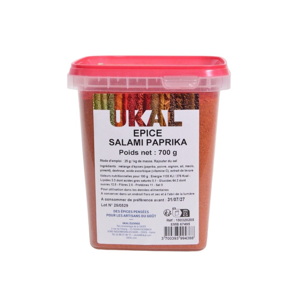 Mélange d'épices pour saucisse au paprika 700 g UKAL