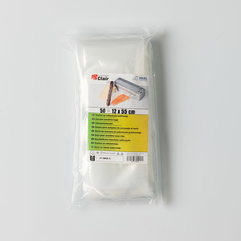 50 sachets pour mise sous vide 12x55 cm