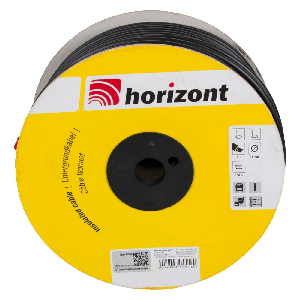 Câble d'alimentation haute tension 100 m, Ø 2,5 mm HORIZONT