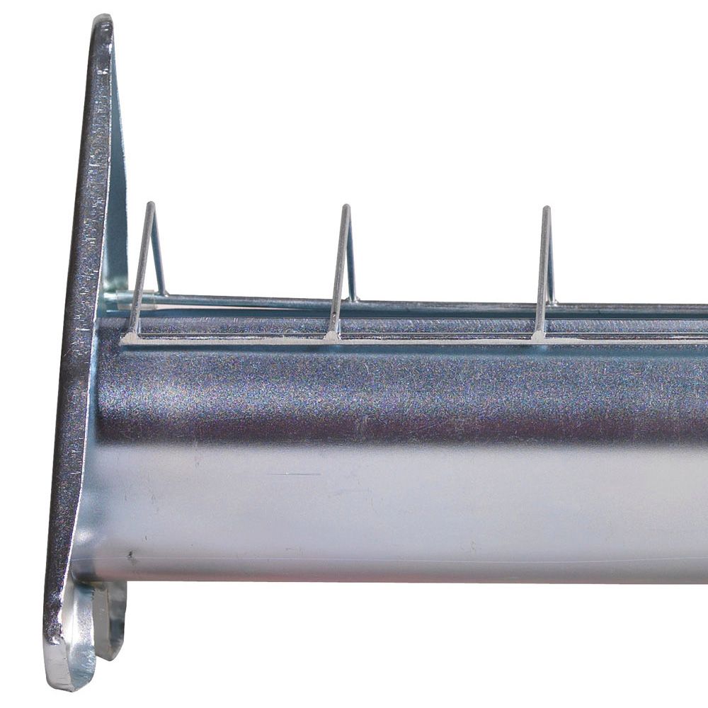 Mangeoire en acier galvanisé à grille mobile 50 cm pour 6 poulets