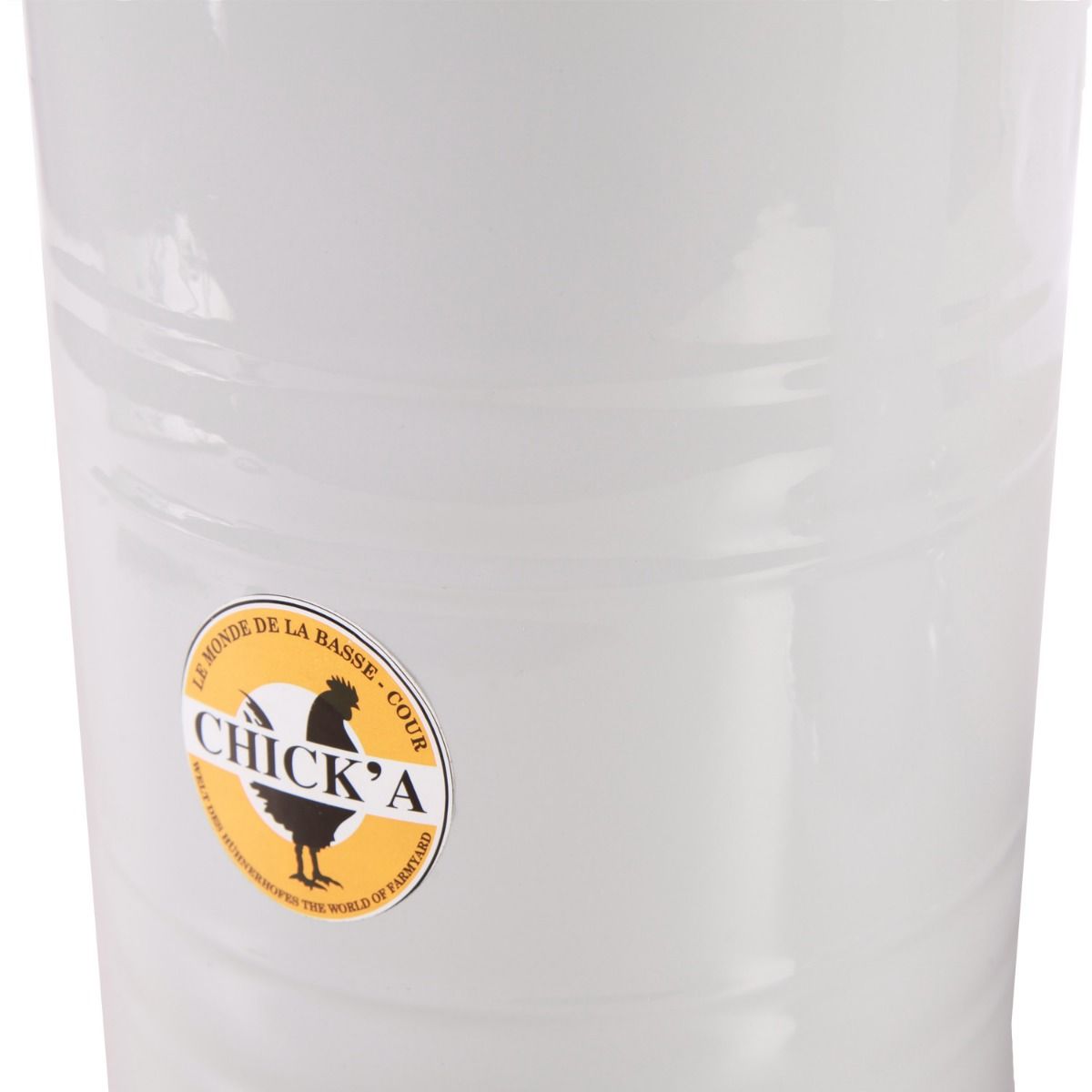 Abreuvoir en métal gris, 5 L