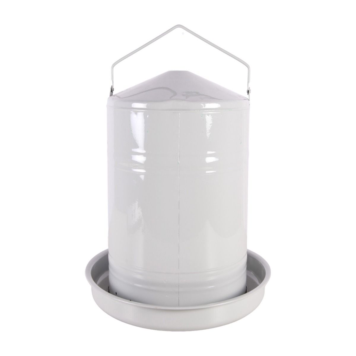 Abreuvoir en métal gris, 20 L