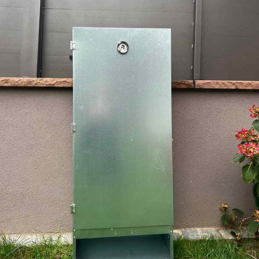 Fumoir 4 niveaux en tôle galvanisée, h 110 cm