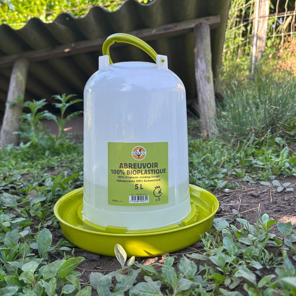 Abreuvoir 5 L en plastique végétal CHICK'A