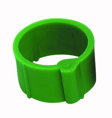 25 Bagues à clips Ø 12 mm Verte
