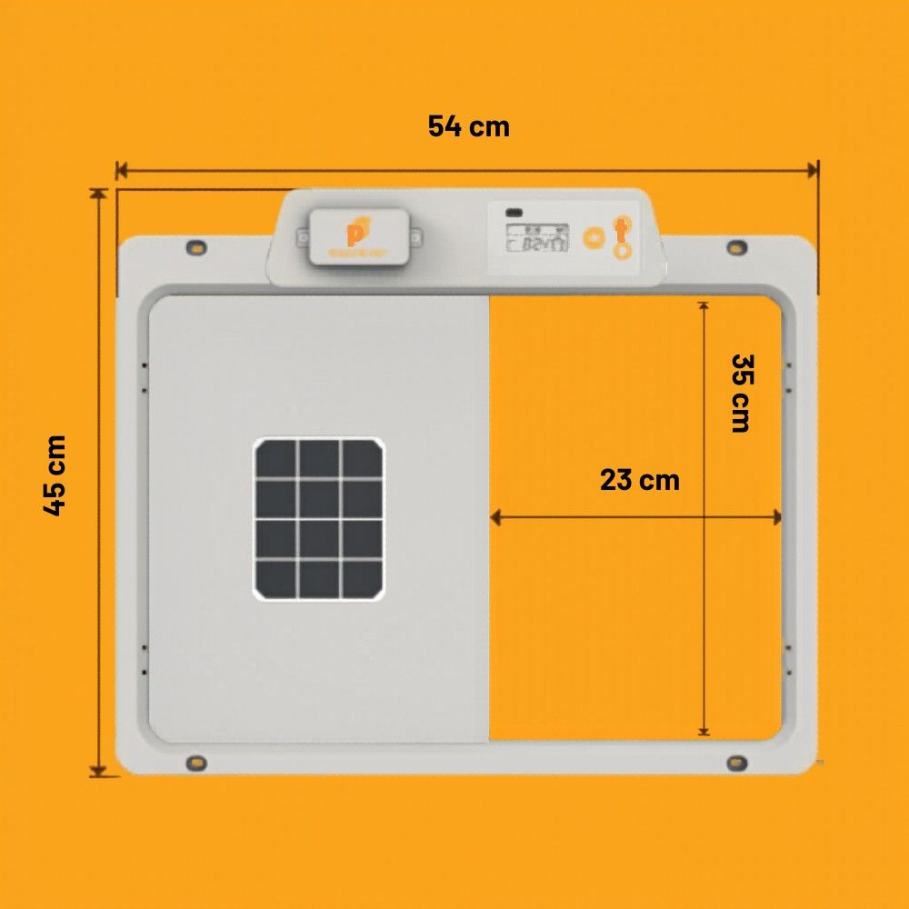 Portier automatique horizontal pour poulailler CHICKA
