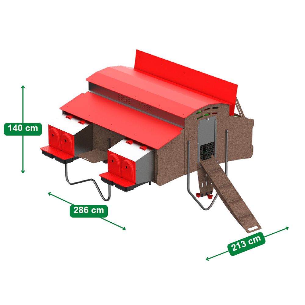 Poulailler en plastique recyclé pour 30 poules COPELE