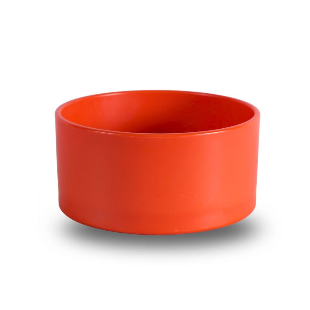 Mangeoire plastique ronde rouge CHICK'A 