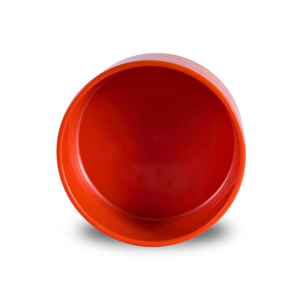 Mangeoire plastique ronde rouge CHICK'A 