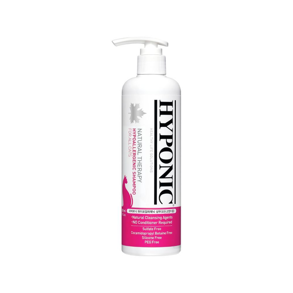Shampoing naturel et hypoallergénique pour chats 300 ml HYPONIC