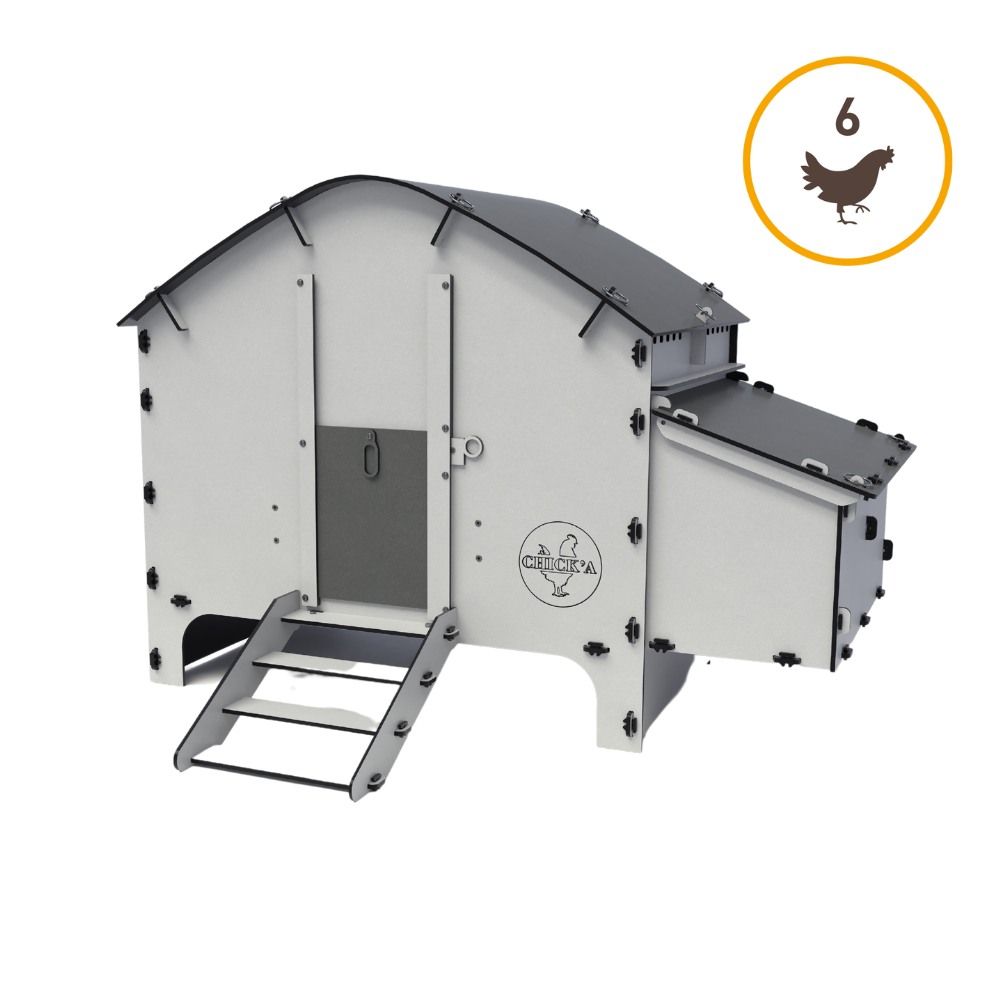 Poulailler 6 poules Harmony en plastique recyclé