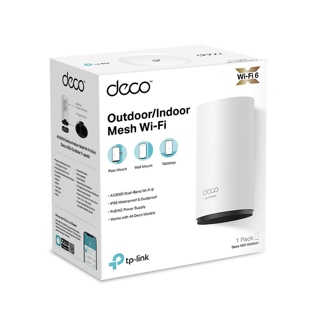 Borne Mesh WiFi 6 AX3000 Outdoor modèle Deco X50-Outdoor