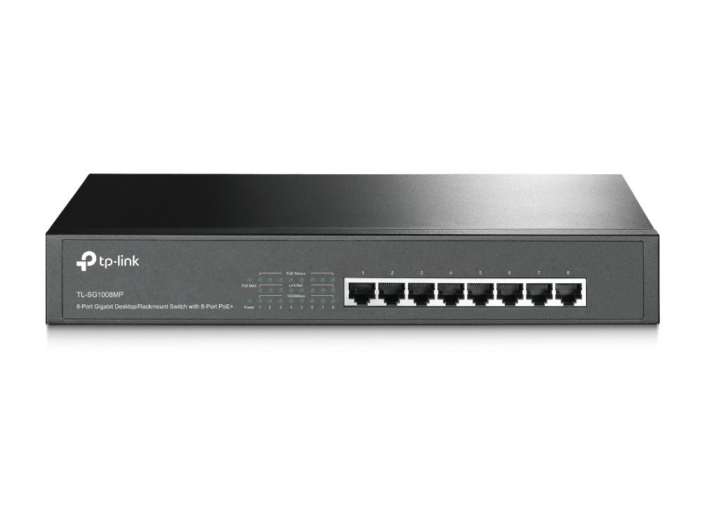 Switch 8 ports Gigabit PoE+ 