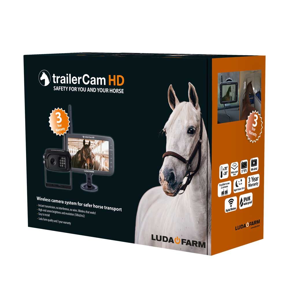 Caméra sans fil pour surveiller chevaux dans van, TrailerCam HD de LudaFarm  - Coffia