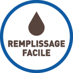 Abreuvoir bleu transparent 8L