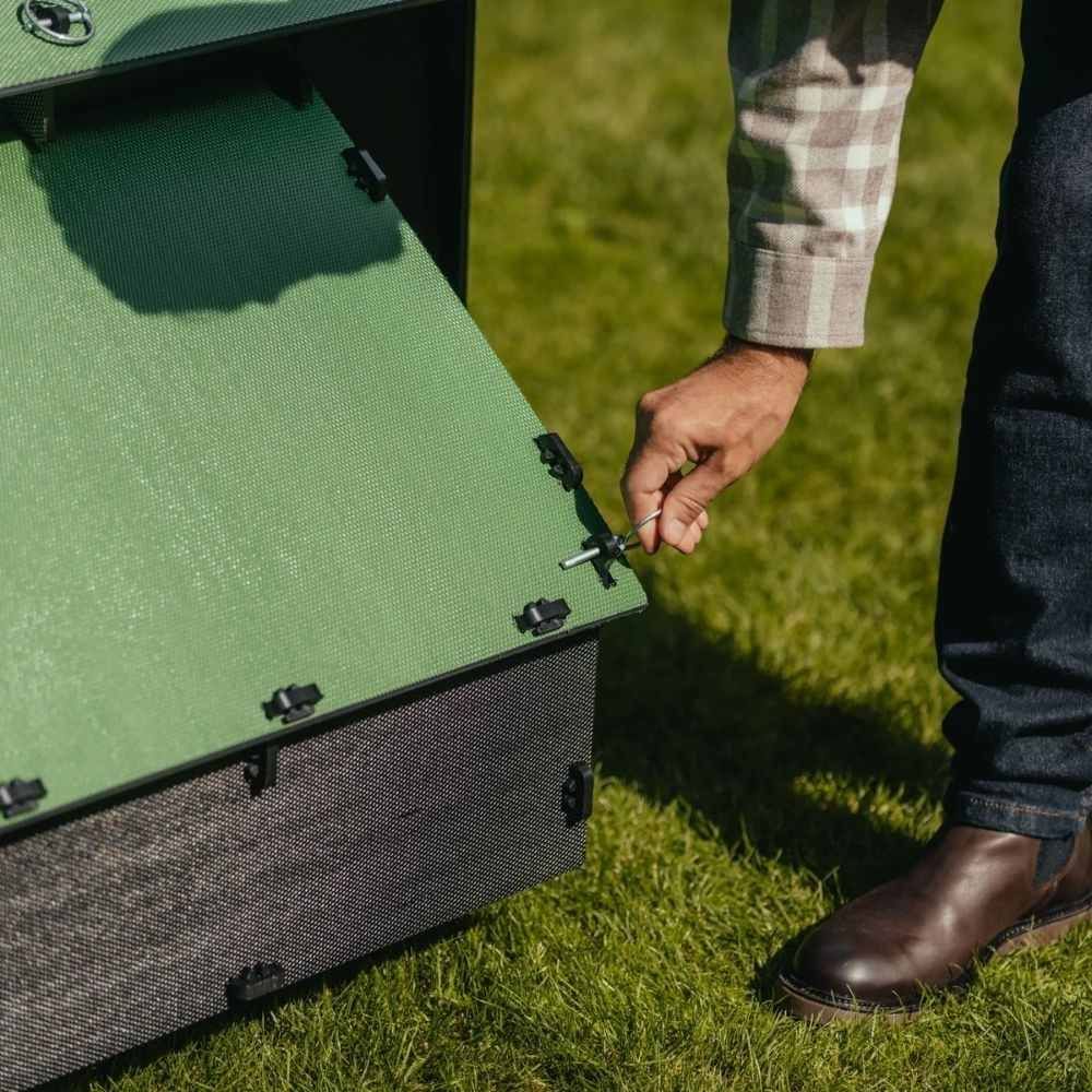 Poulailler recyclé au sol pour 8 à 15 poules modèle large NESTERA