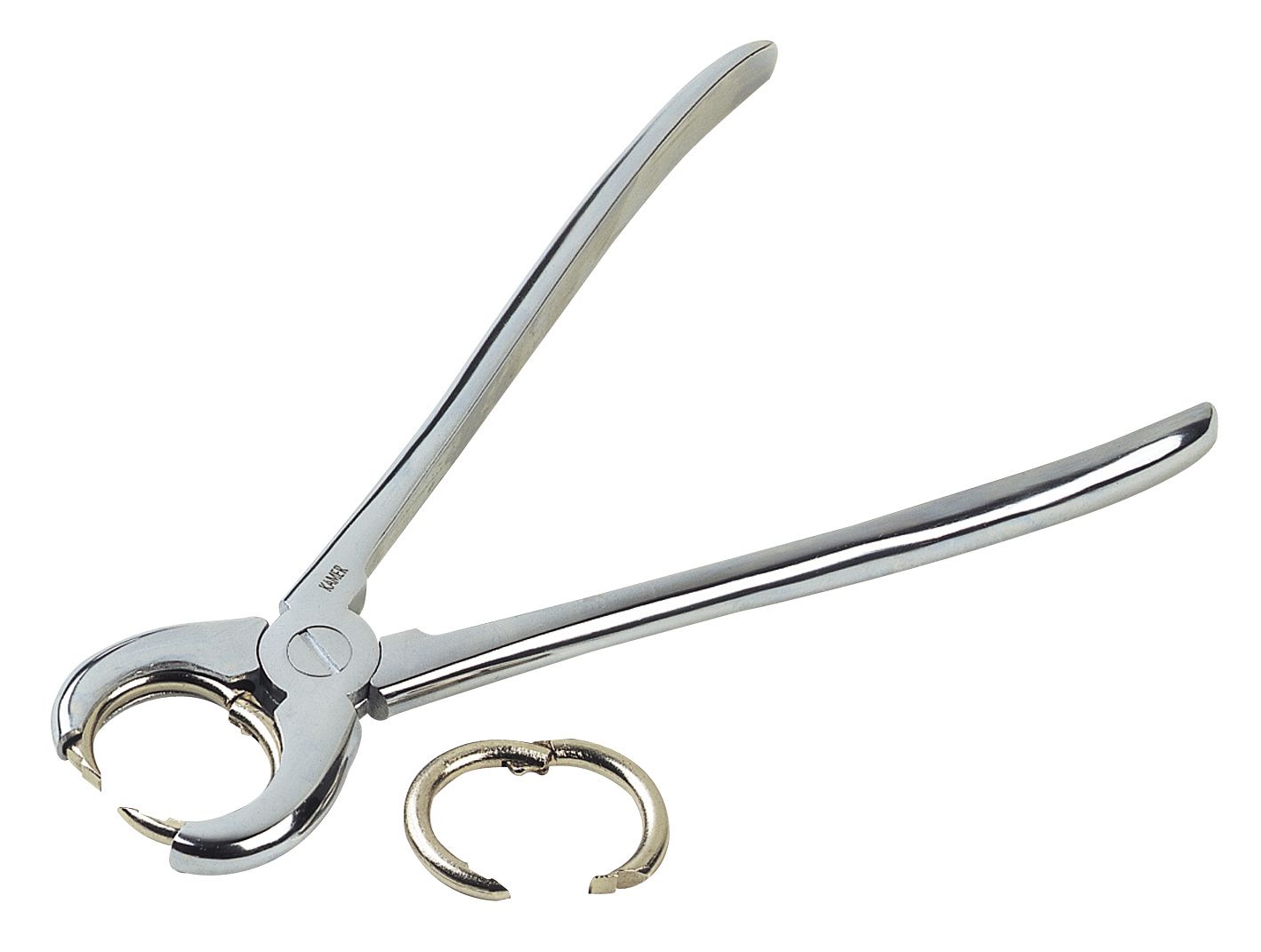 Pince pose anneaux acier porcs