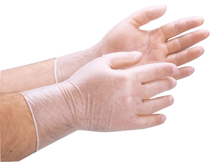 100 gants en vinyle taille XL