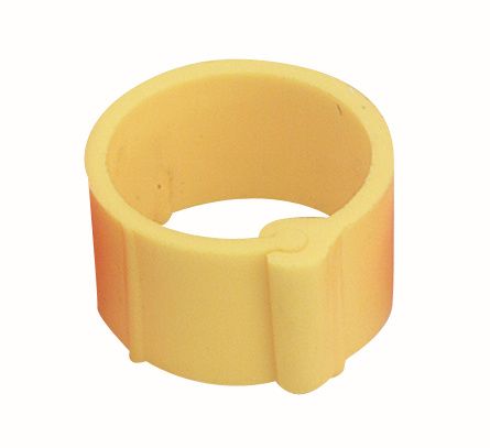 Bague jaune à clips 8 mm par 100