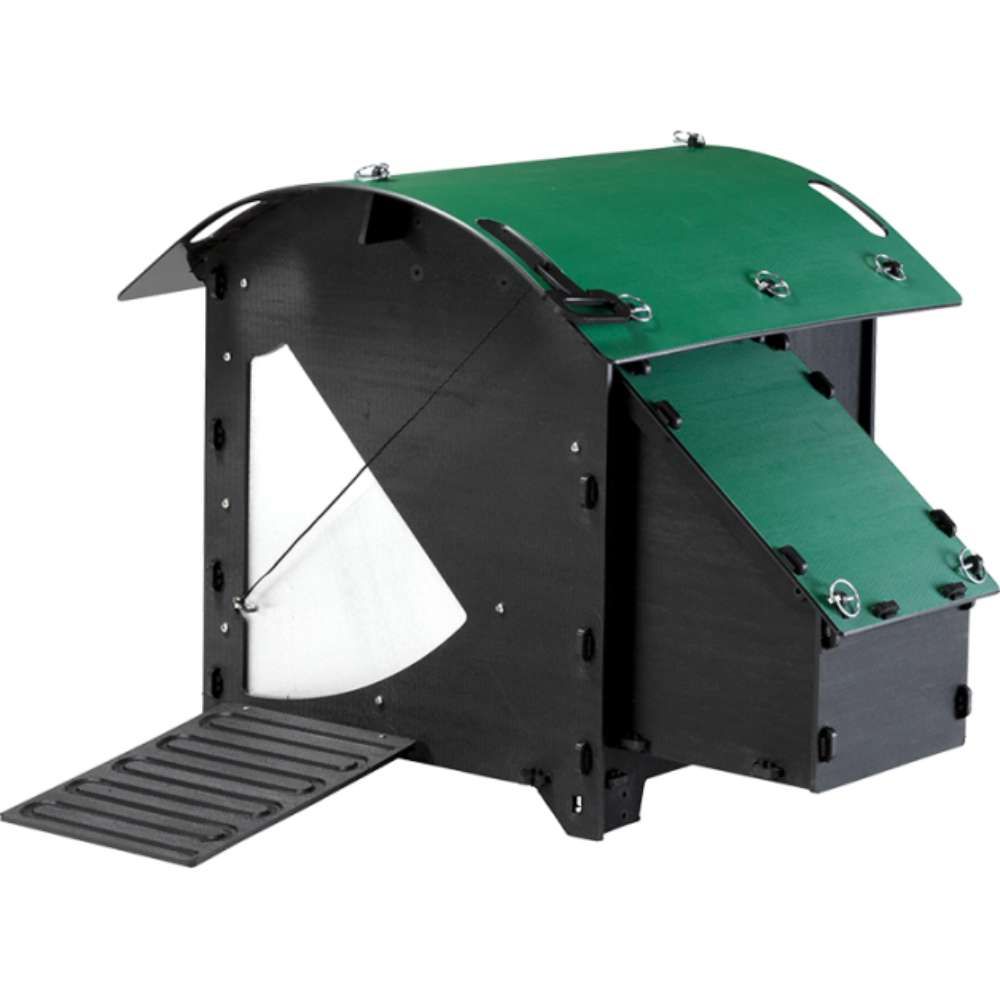 Poulailler recyclé au sol pour 3 à 5 poules petit modèle NESTERA