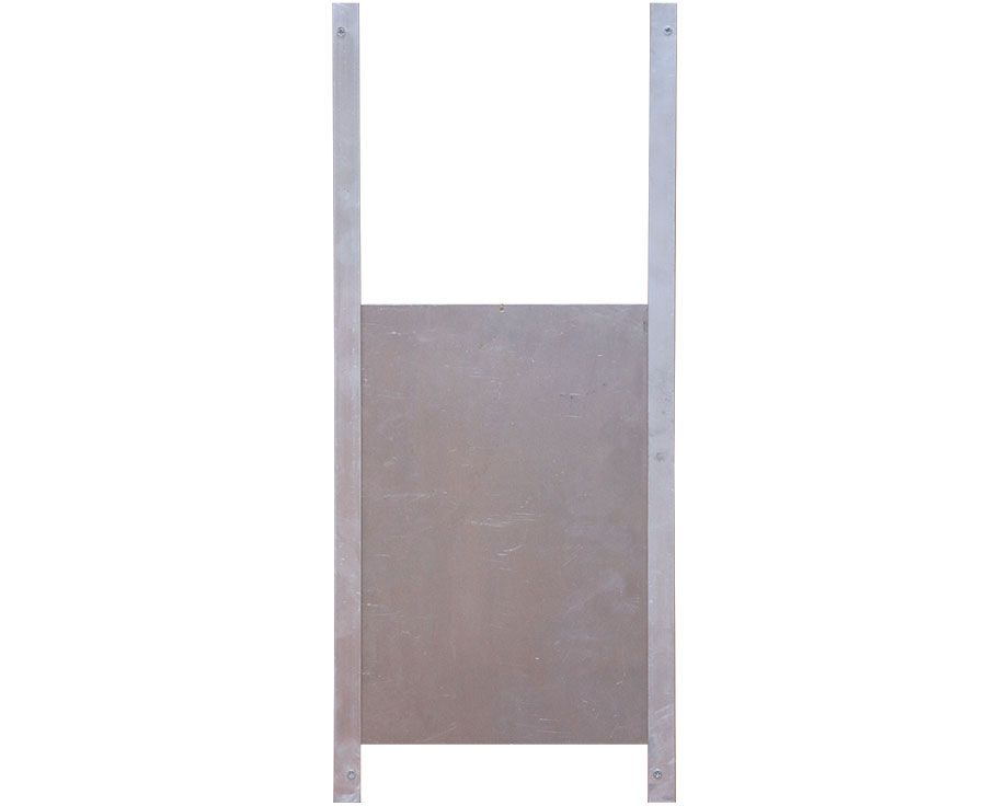 Glissière en aluminium + Trappe en aluminium 33*22cm