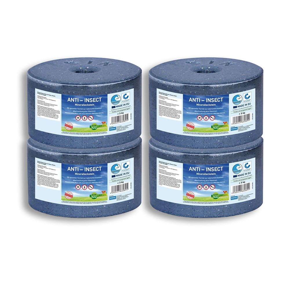 4 pierres à lécher anti-insectes de 3 kg IMIMA