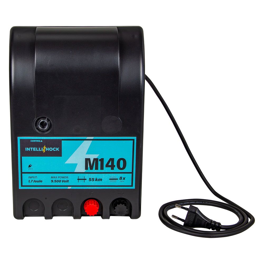 Poste de clôture électrique M140 à Leds, secteur 230 V, 1.4 J 