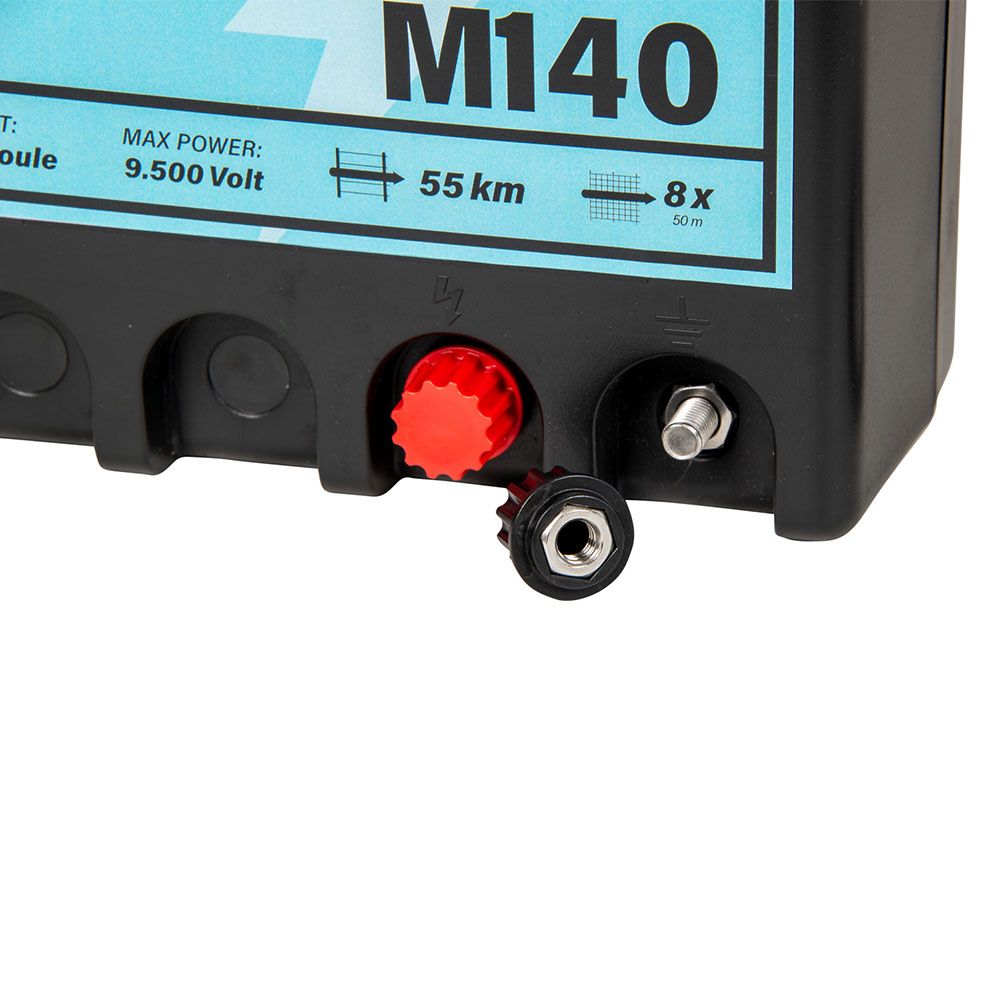 Poste de clôture électrique M140 à Leds, secteur 230 V, 1.4 J 