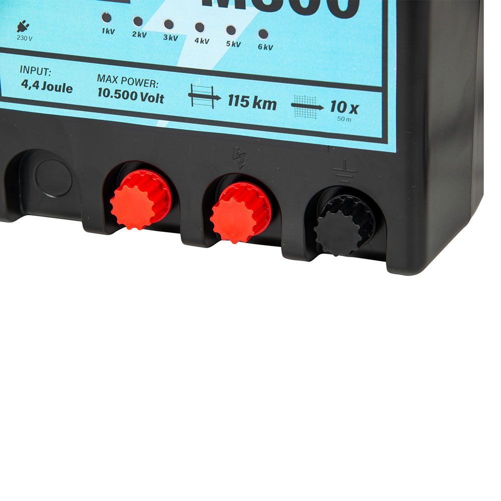 Poste de clôture électrique M300 à Leds, secteur 230 V, 3 J 