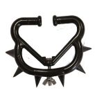 Antitêteur plastique à pointes noir grand modèle x5