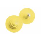 Boucles de marquage Ukaflex bouton+bouton nue jaune