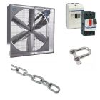 Kit ventilateur Triphasé pour petit batiment 6 pales