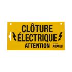 Plaque de signalisation pour clôture