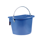 Mangeoire bleue avec anse et crochets de suspension