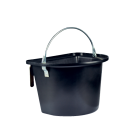 Mangeoire noire avec anse et crochets de suspension