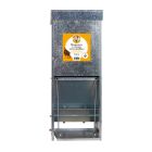 Mangeoire à trémie anti-nuisibles galvanisée 15 L pour 10 poules CHICK'A