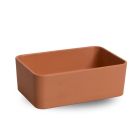 Mangeoire plastique rectangulaire simple beige CHICK'A