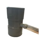 Collecteur de gouttière gris pour récupération d'eau EMP ROTOMOULAGE