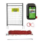 Kit clôture électrique filet + portillon pour chien